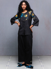 Black Pleated Pants
