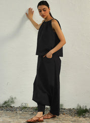 Black Ultra Gathered  Set