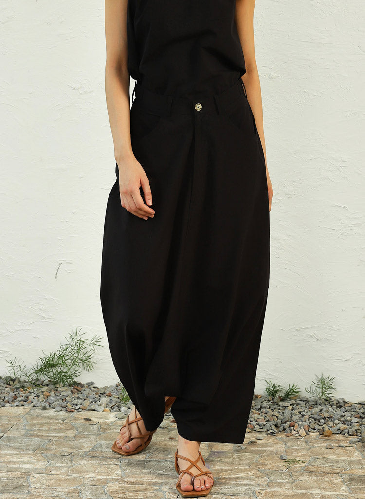 Black Ultra Gathered  Set