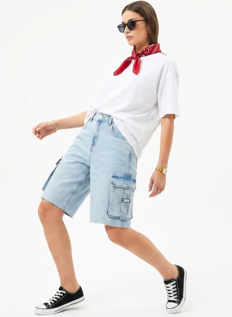 Bleached Cargo Shorts