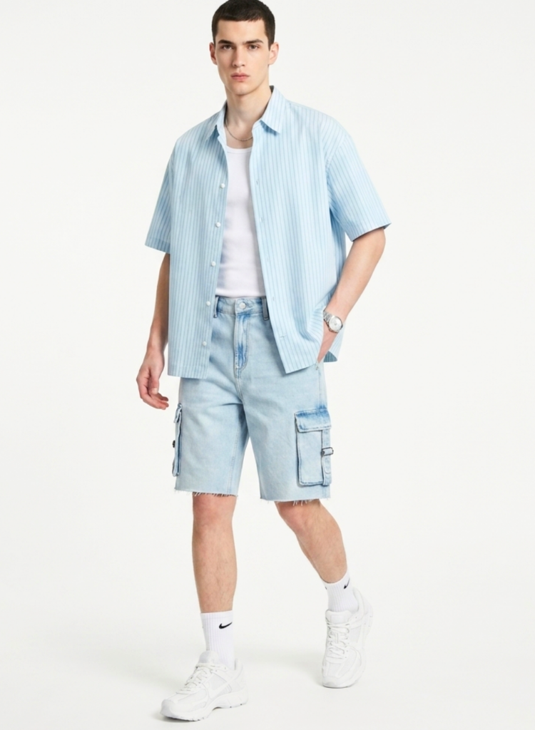 Bleached Cargo Shorts