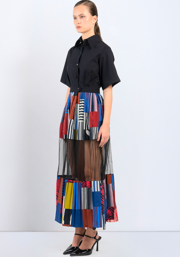 Bloc Mosaic Dress