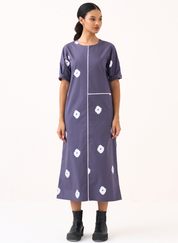 Block Back Pleat Dress