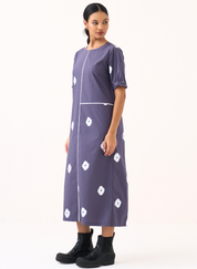 Block Back Pleat Dress