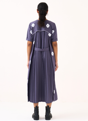 Block Back Pleat Dress