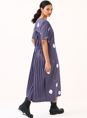 Block Back Pleat Dress