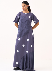 Block Print Drawstring Dress