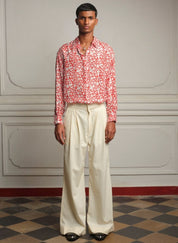 Block Printed Silk Shirt