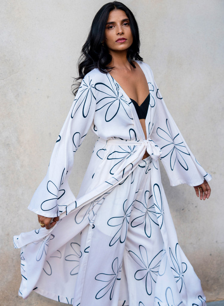 Bloom Printed Robe