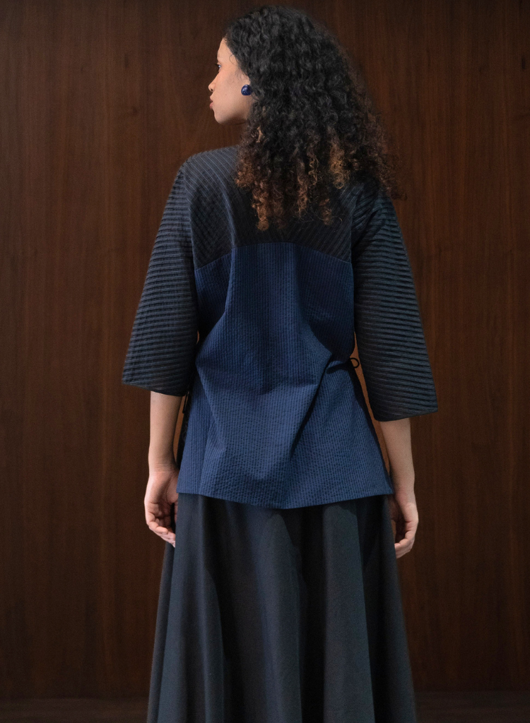 Blue Delta Blouse