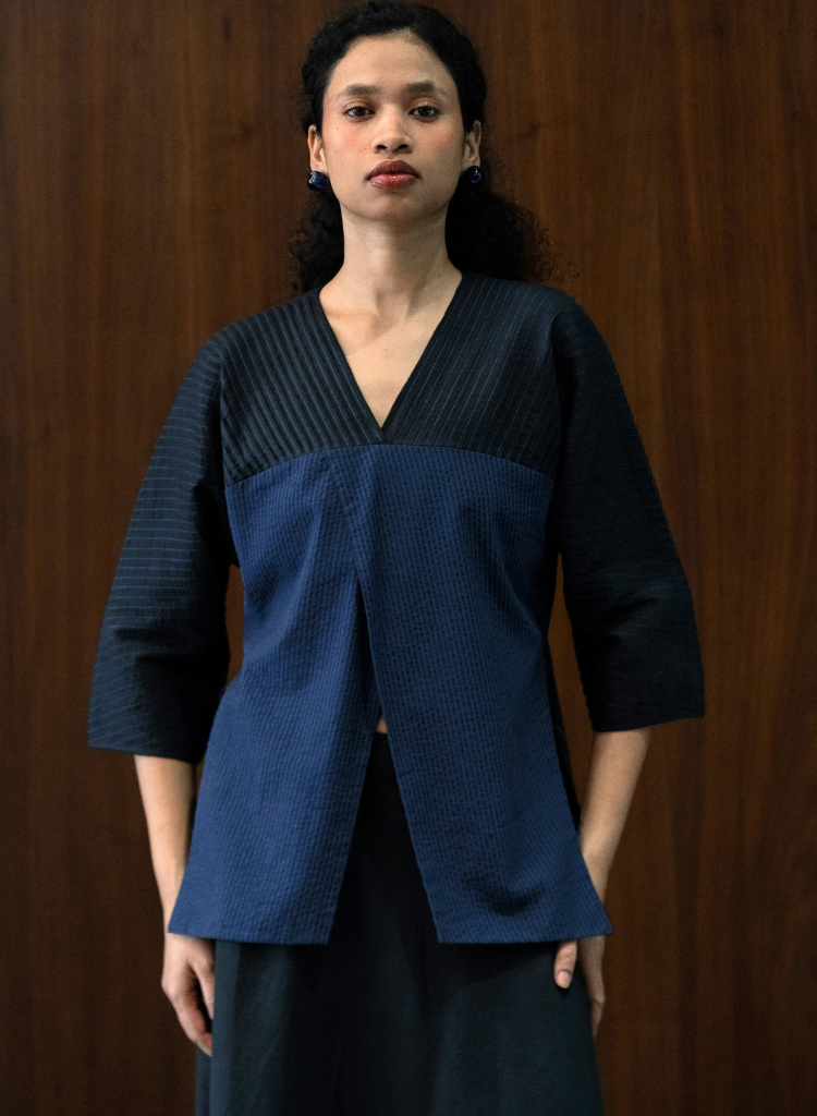 Blue Delta Blouse