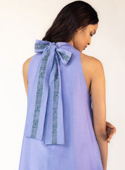Blue Nordic Scarf Dress