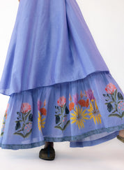 Blue Nordic Scarf Dress