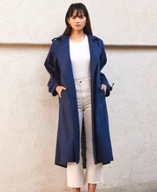 Blue Sage Trench Coat