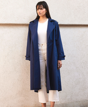 Blue Sage Trench Coat