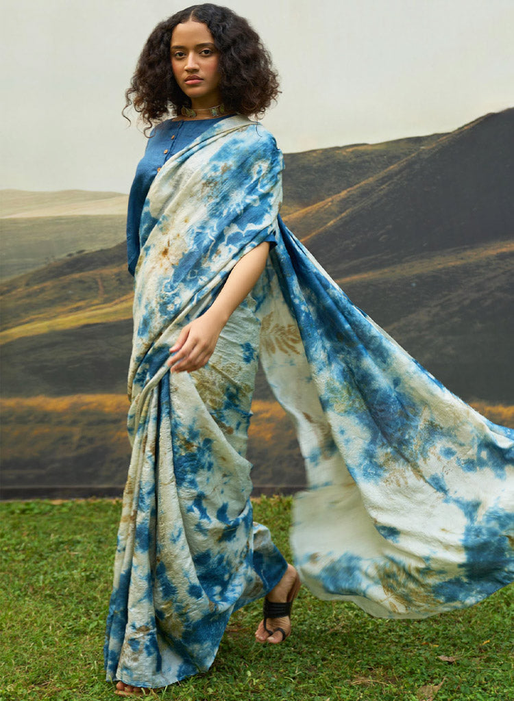 Blue Saree