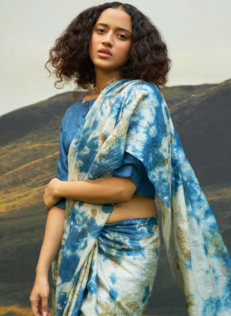 Blue Saree