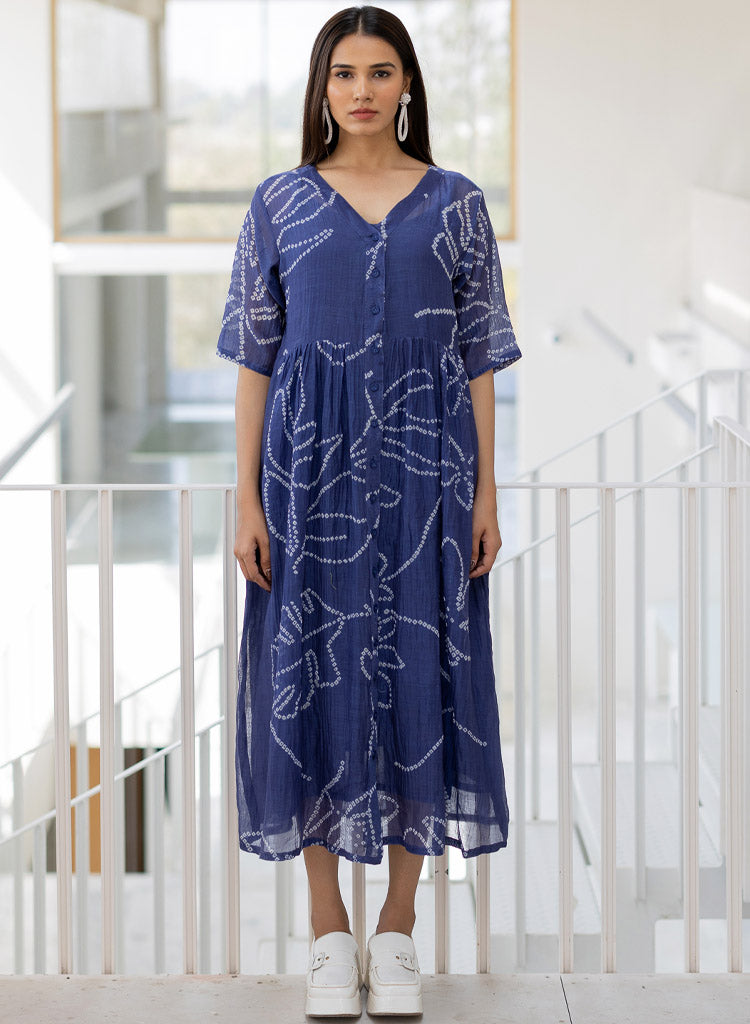 Wildflower Bandhej Dress