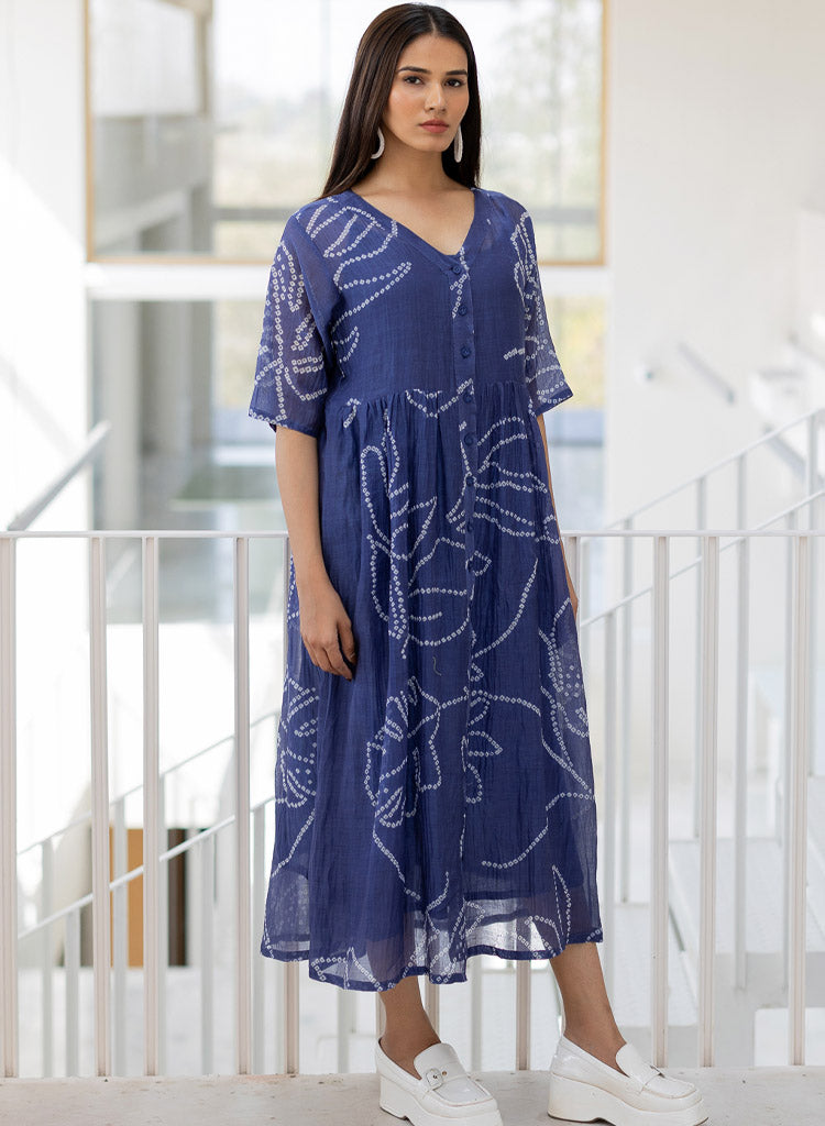 Wildflower Bandhej Dress