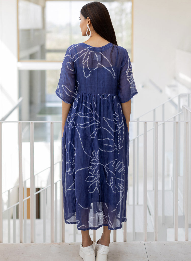 Wildflower Bandhej Dress
