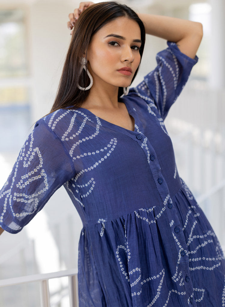 Wildflower Bandhej Dress