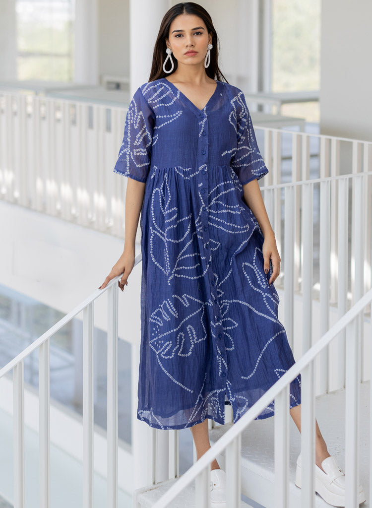 Wildflower Bandhej Dress
