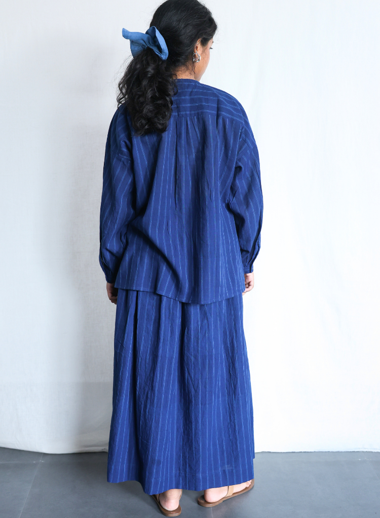 Blues Within Oversized Shirt