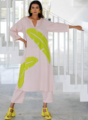 Blush Appliqué Kurta