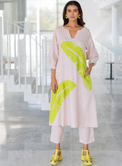 Blush Appliqué Kurta