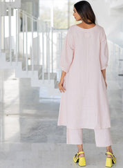 Blush Appliqué Kurta