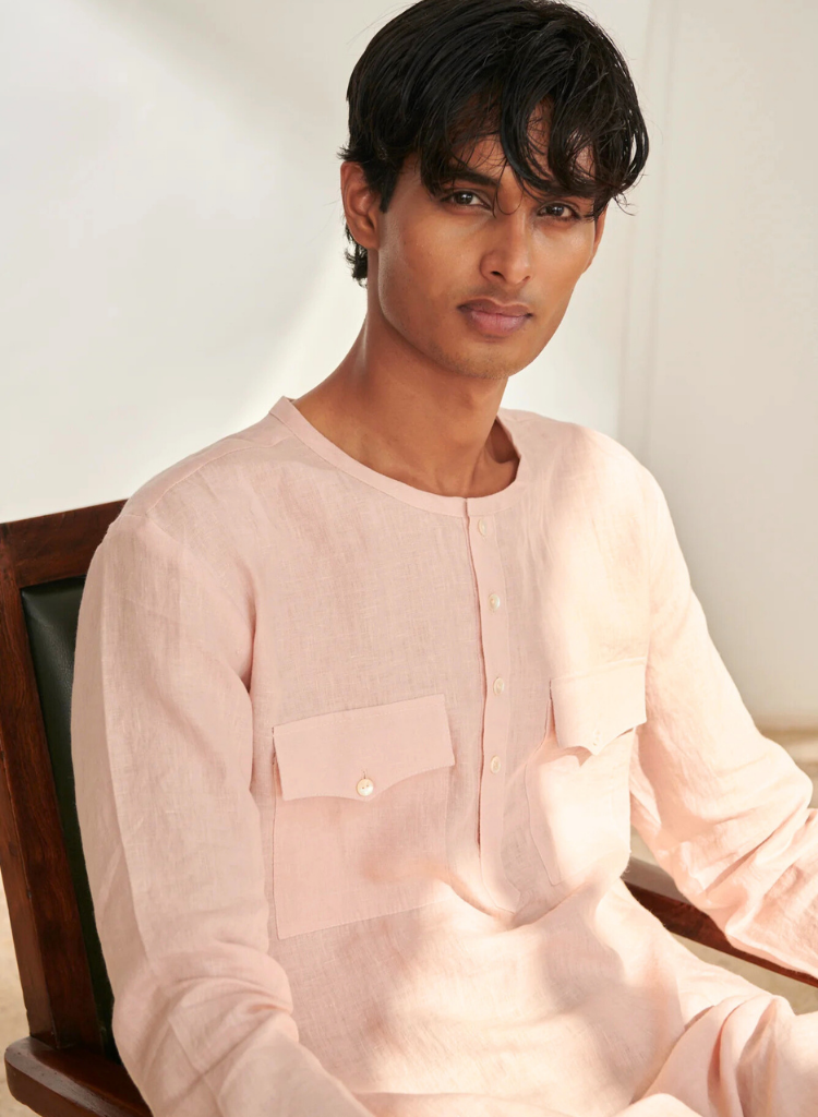 Blush Mousse Kurta Set