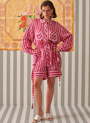 Blush Stripes Uniform Set