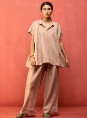 Bonnie Pleated Stripe Top