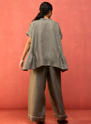 Bonnie Pleated Stripe Top