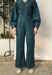 Dramatic Sleeve Blouse Set