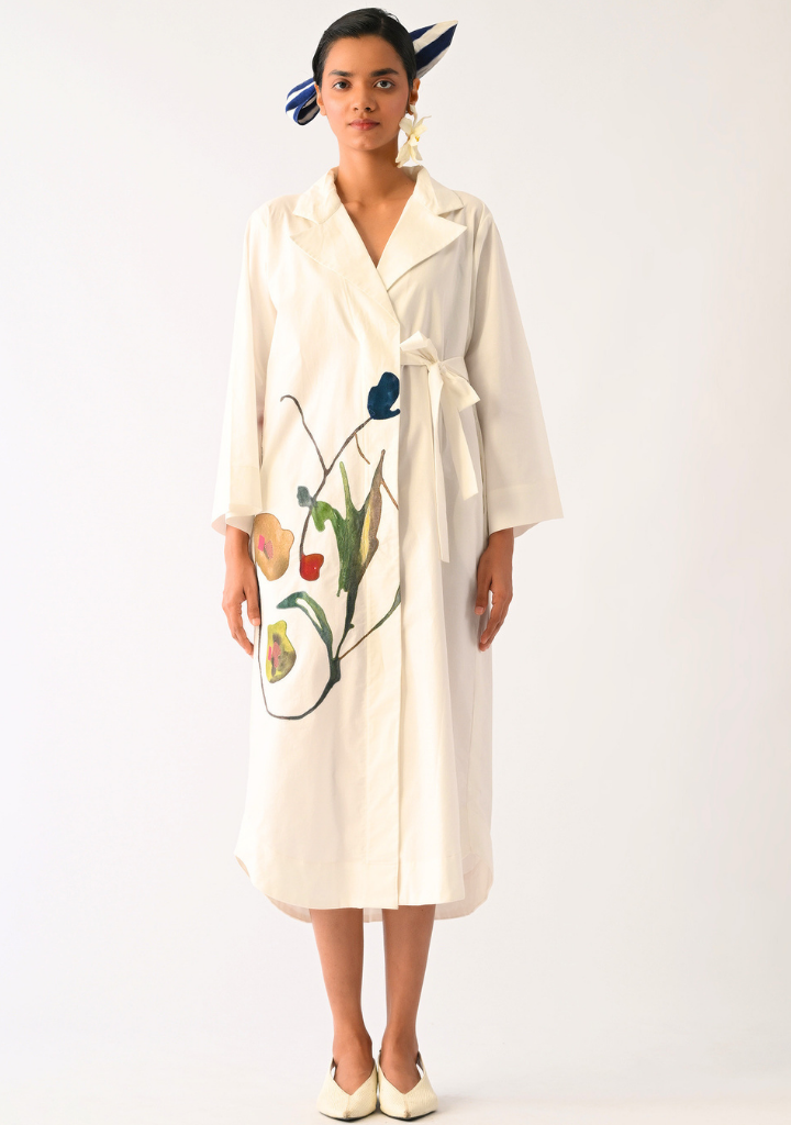 Botanica Ivory Wrap Dress