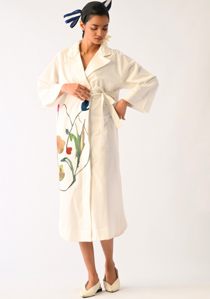 Botanica Ivory Wrap Dress