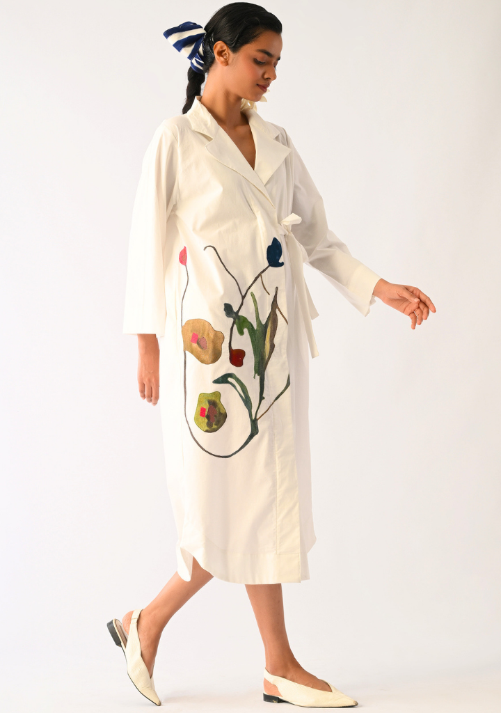 Botanica Ivory Wrap Dress