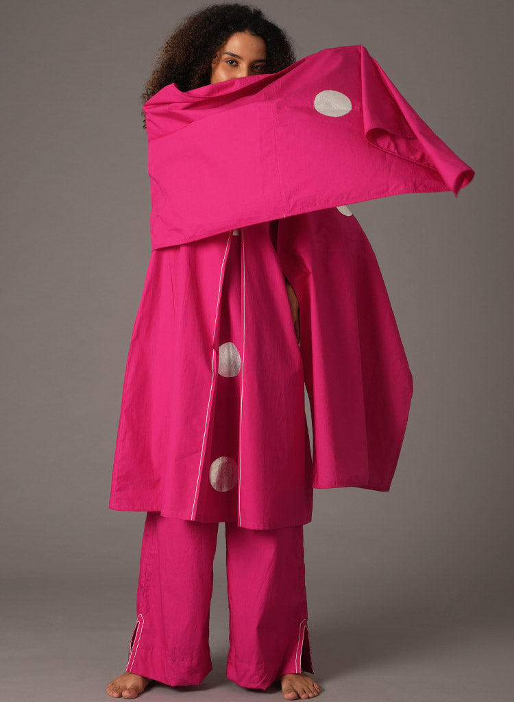 Box Pleated Scarf Set