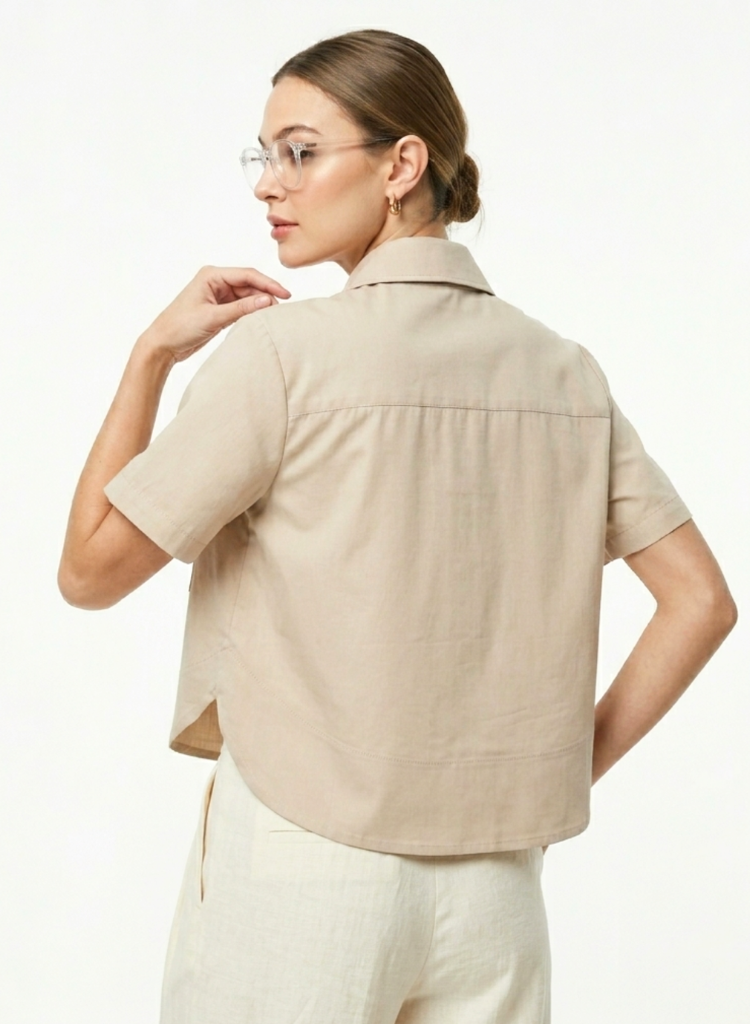 Boxy Cropped Shirt