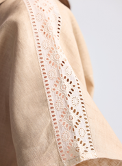 Boxy Shirt with Lace