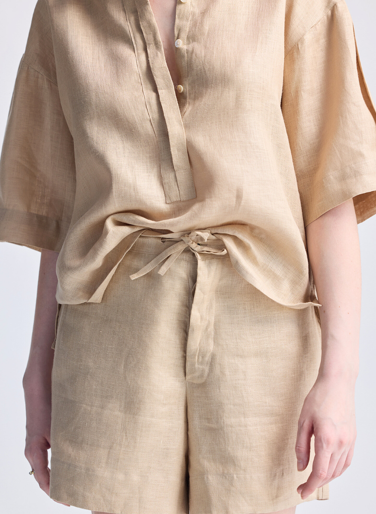 Boxy Shirt with Lace Set