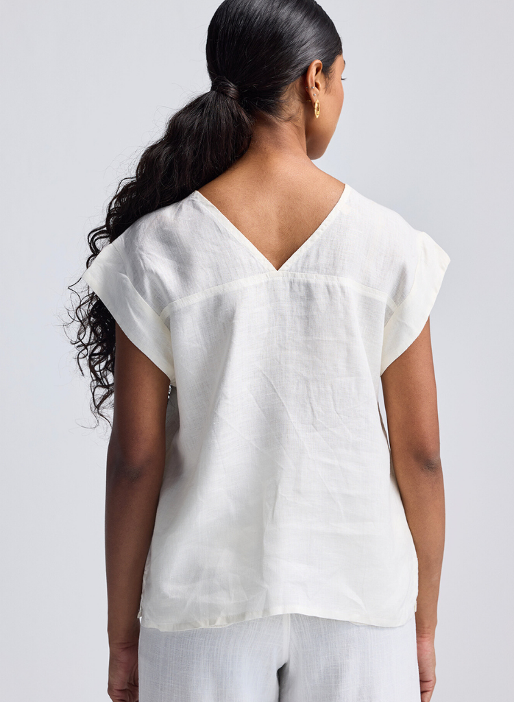 Embroidered Lace Boxy Top