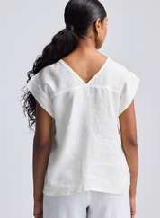 Embroidered Lace Boxy Top