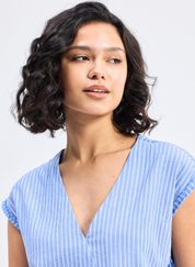 Boxy V-Neck Top