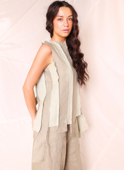 Brick Colour Block Top