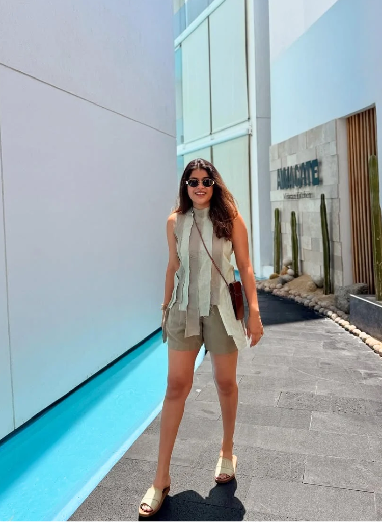 Brick Colour Block Top