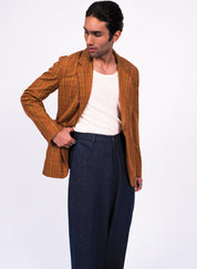 Brown Check Blazer