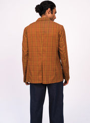 Brown Check Blazer