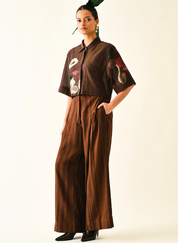 Brown Stripes PP Pants
